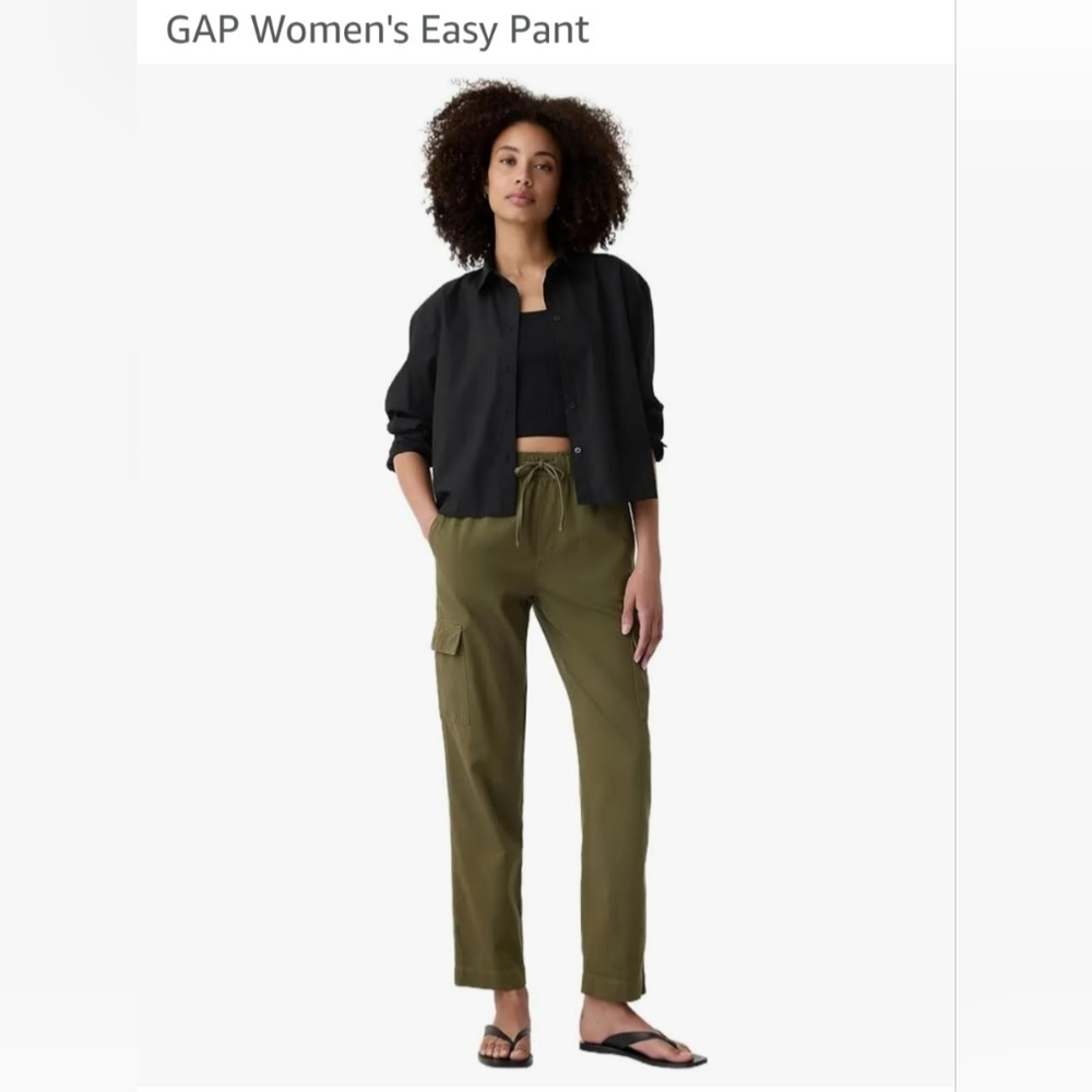 GAP Green Relaxed Fit Trousers